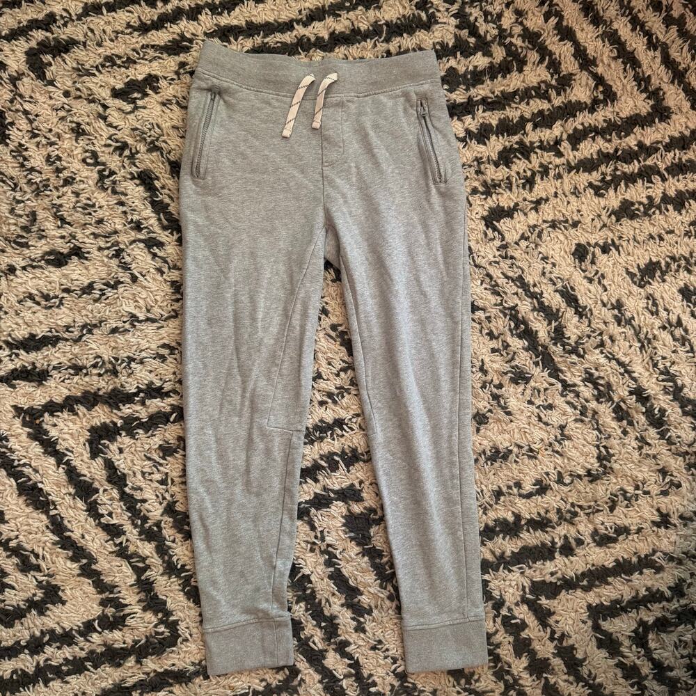 Crewcuts French Terry Slim Slouchy Sweatpants Joggers Boys 16 Teal Gray BF483